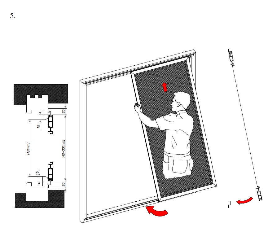 Instrukcja montażu moskitier przesuwnych 5
